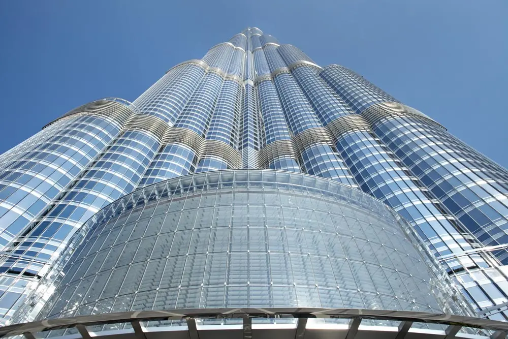 Exterior of the burj khalifa building